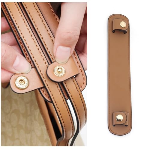 Vachetta Leather shoulder pads Leather shoulder strap pads for designing stylish decompression handbag bags - color: Dark Brown Strap Pad