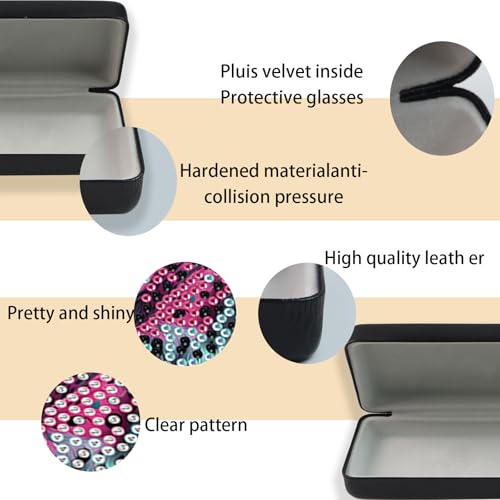 Diamond Painting Eye Glasses Case - color: Leopard