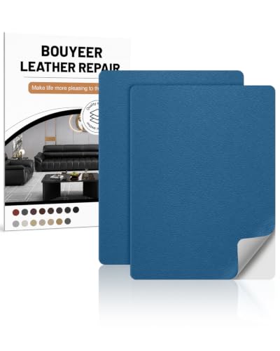 Leather Repair Patch Tape Kit,Self Adhesive Leather Repair for Sofa，Car Seat,Office Chair,Furniture,Jacket,Waterproof Strong Adhesive Vinyl Repair Kit. 8 in x 11 in,Blue - color: Blue, size: 8 in x 11 in