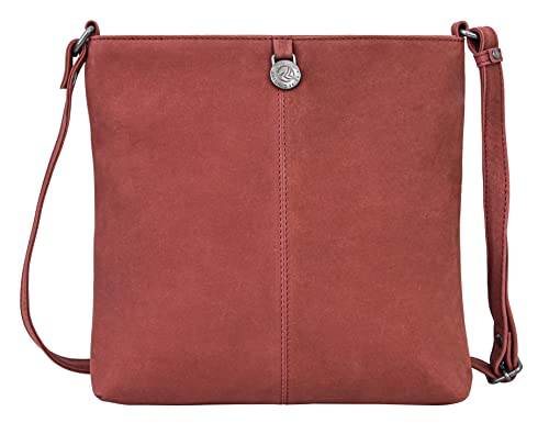 ANTONIO VALERIA Christmas Gift Piper Leather Crossbody Bag | Christmas Gift - color: Hunter Red