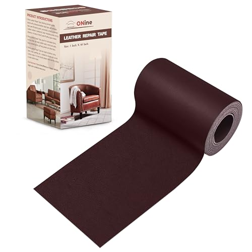 ONine Leather Repair Patch，Leather Repair Tape, 3 x 60 inches Leather Repair Patch for Furniture,Vinyl Repair Kit，Leather Couch Patch，for Sofas, Furniture, Car Seats, Office Chairs(Mulberry) - color: Mulberry, size: 3 x 60 inches