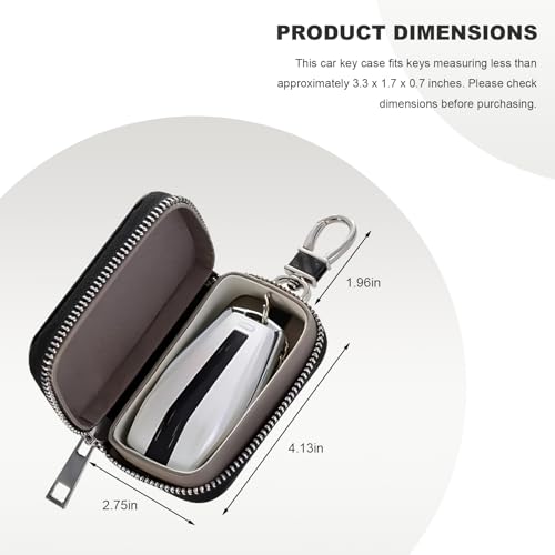 Sun Walker Faraday Bag for Car Keys, Anti-Theft Carbon Fiber Key Fob Protector Box with Zipper, Portable RFID Signal Blocking Bag Key Fob Holder for Men Women, Car Accessories