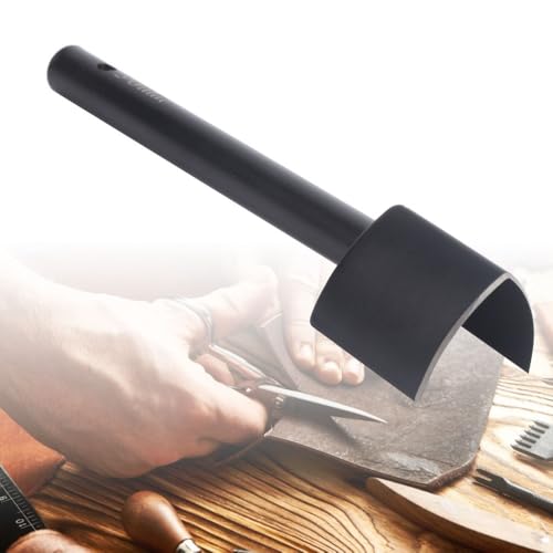 V Shape Leather Punch Cutter, Steel Craft Tool, 25-40mm | Sharp Edge, Chip Discharge Port, Non Slip Handle, 118 Mm Punching Length, For Bags And Leather Goods, Tool Steel - size: 30mm