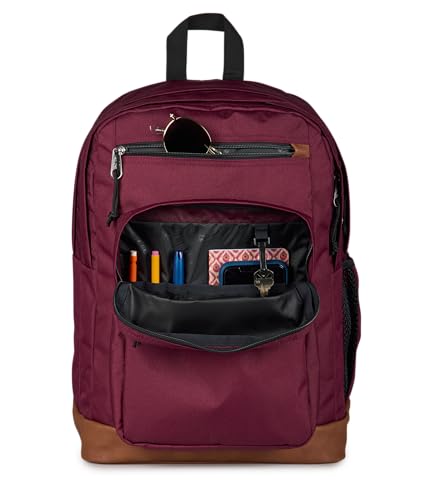 JanSport 34L Cool Backpack – 15-inch Laptop Sleeve, Cherry Lacquer - color: Cherry Lacquer