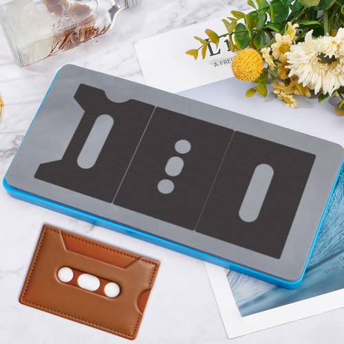 SUPERDANT 1 Pcs Cassette Leather Die 10x5 Inch Wooden Cutting Die for Card Holder and Coin Purse Handmade Gift Leathercraft Mold Compatible with Machine - style: Cassette Card Pack