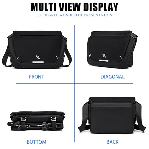 FSD.WG Shoulder bag Crossbody Bags for Men messenger bags fit 12" iPad Casual Daypack - color: 58black