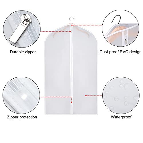 Zilink Suit Bag for Storage Suit Cover Protector 40 in, 15 Pack - size: 40"-15pcs