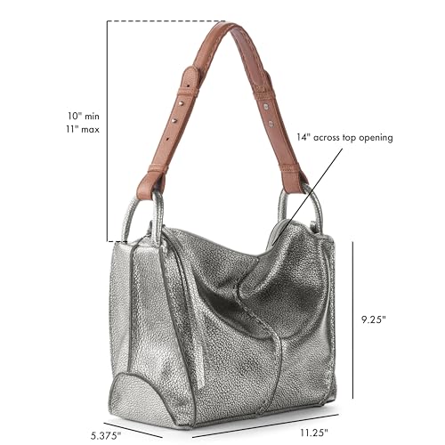 The Sak Los Feliz Hobo Purse - Premium Large Leather Women's Handbag for Everyday & Travel - Durable Purse With Zipper Pocket | Slouchy Relaxed Silhouette, Roomy Interior, Lightweight All-Day Carry, Fits Phone, Wallet & Tablet, Everyday & Travel Ready - c