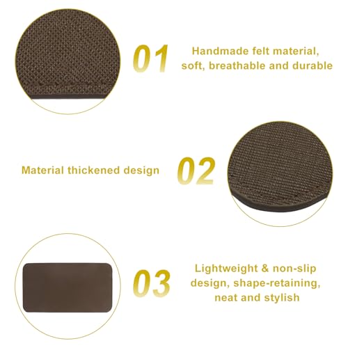 Coufce 1 Pcs Coffee Leather Bag Shaper Liner Board | Bag Base Shaper Insert, For Tote Purse Handbag, Anti-Sag Bottom Pad - color: Coffee