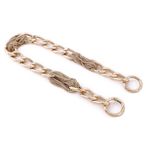 Yichain Classy Metal Tassels Bag Chains Purse Handles Shoulder Strap Replacement Charms Accessories (Gold Small 17'') - color: Gold Small 17''