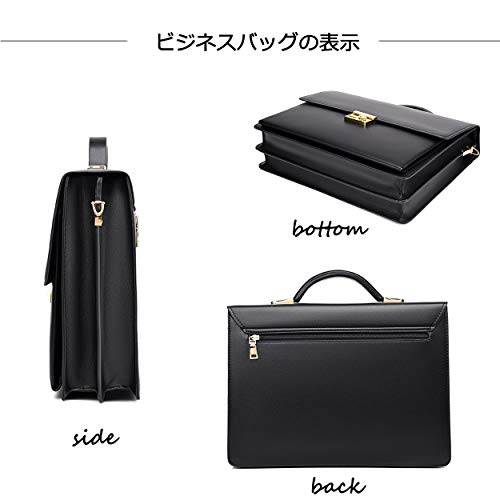 FSD.WG]Business Bag Leather Briefcase Shoulder Laptop Business Bag for Men - color: Brown