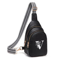 Viverte Crossbody Bags for Women Initial Sling Bag Cross Body Fanny Packs Personalized Gifts for Mom Women Wife - color: Black, style: V