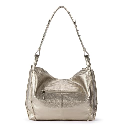 The Sak Los Feliz Hobo Purse - Premium Large Leather Women's Handbag for Everyday & Travel - Durable Purse With Zipper Pocket | Slouchy Relaxed Silhouette, Roomy Interior, Lightweight All-Day Carry, Fits Phone, Wallet & Tablet, Everyday & Travel Ready - c