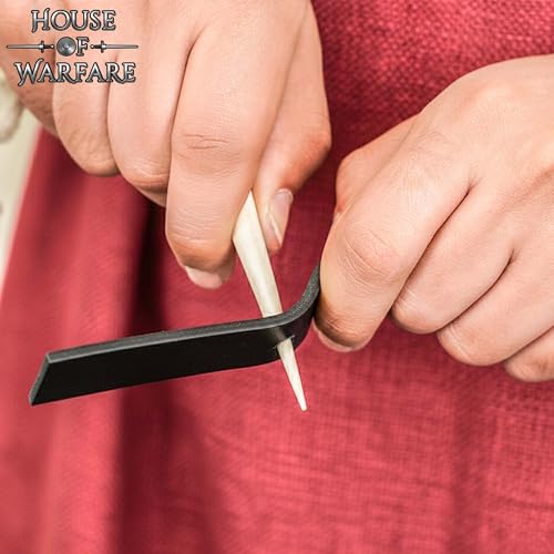 Medieval Handcrafted Genuine Bone Awl- 10 cm | Natural Piercing Tool for Leather, Clothing & Craftwork | Traditional Viking & Reenactment Sewing Accessory (1)