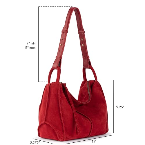 The Sak Los Feliz Hobo Purse - Premium Large Leather Women's Handbag for Everyday & Travel - Durable Purse With Zipper Pocket | Slouchy Relaxed Silhouette, Roomy Interior, Lightweight All-Day Carry, Fits Phone, Wallet & Tablet, Everyday & Travel Ready - c