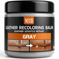 Leather Recoloring Balm, Leather Color Restorer, Gray - color: Gray