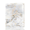 Rouidr Womens Wallet, RFID Small Slim Wallet for Women, Cute Bifold Leather Pocket Credit Card Holder Ladies Mini Purse with Zipper Coin Pocket & ID Window, Gray Gold Marble - color: Grey Gold Marble