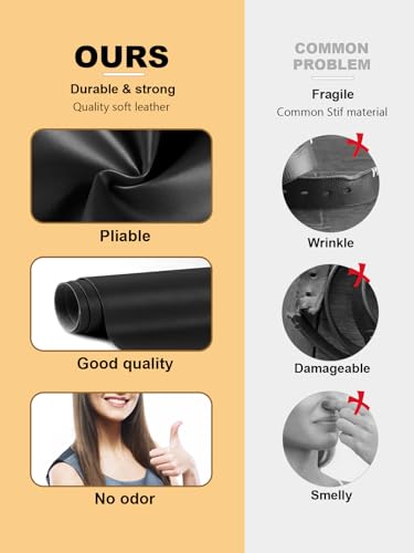 IBWell Adjustable Purse Strap Replacement Leather Handbag Shoulder Strap Replacement with Metal SwivelHooks,Black-51x0.71"(LxW) - color: Black-Gold Hardware