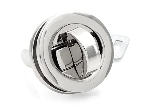 CRAFTMEMORE 2 Sets 20mm Round Metal Twist Locks Purse Closure Clasp Bag Making Accessories SC2052 Silver