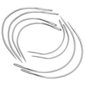 Styquenzer 8 Pcs Curved Sewing Needles, 4 Sizes 2-3.5 Inch | Leather Canvas Carpet Crafts, Hand Sewing Repairs, Weaving Upholstery Work, Durable Metal Needles