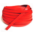 Glory Qin 5 Yards 10mmx2mm Genuine Cow Hide Flat Leather Strip, 10mm Wide Real Leather Craft for Jewelry Making LeatherRush (Red) - color: Red