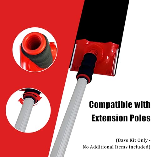 Paint Edge Trimmer Plus 2 Replace Pads, Paint Pad Applicator, Corner Walls and Ceilings Pad Painter, Edge Painting Tool with Painter's Pad Refills for Baseboards, Windows, Doors - size: 2 Pads