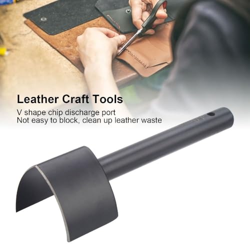 V Shape Leather Punch 25/30/40mm – Leather Craft Tools Half Round Cutter Punch with Steel Blades for Strap Belt Wallet Bag DIY Projects(40mm) - size: 40mm
