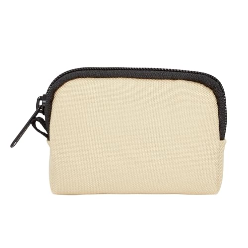 Manhattan Portage CORDURA® Coin Purse With Zipper Closure Pouch Eclectic Colors Credit Card ID Card Jewelry Keys Water Resistant Gift Everyday Carry - color: Ivory