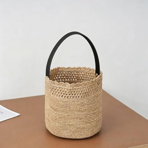 Mini Speaker Cabinet PU Leather Handles Strap, Small Bucket Strap Handheld Accessories, Replacement Handle for DIY Crocheted Bags, 10 Inches, Black, 4 Pieces - color: Black