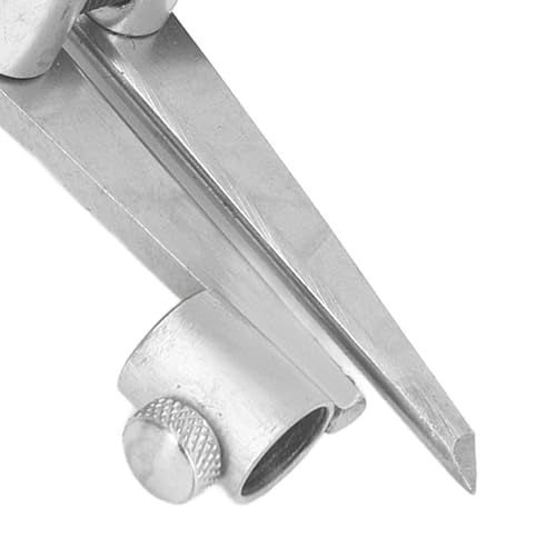 Generic Wing Divider 4.92 Inch Carbon Steel Compass with Pencil Holder for Woodworking Leather Metalworking Mathematical Drawing