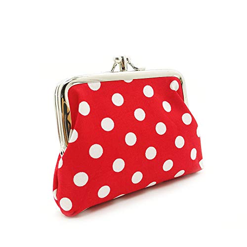 Cute Floral Buckle Coin Purses Vintage Pouch Kiss-lock Change Purse Wallets… - color: 28