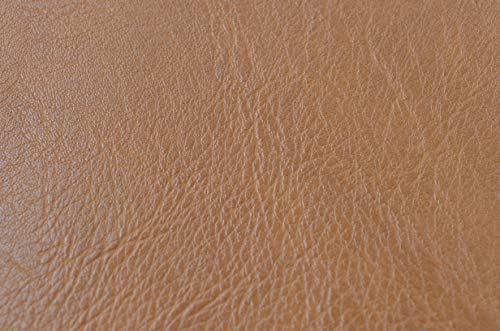 Wento Thick 3 Yard Faux Leather Fabric Soft Skin Grain PU Leather for Furniture Cover Reupholster Sofa Chairs Cushions Vinyl Upholstery (3 Yards, Camel Tan) - color: Camel Tan, size: 3 Yards (54" x 108")