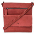ANTONIO VALERIA Christmas Gift Piper Leather Crossbody Bag | Christmas Gift - color: Hunter Red