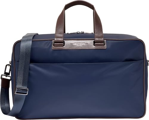 Cole Haan Men's Carson Everyday Duffel Bag, Navy Blazer/Madeira - color: Navy Blazer/Madeira