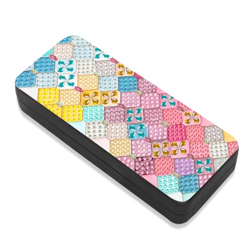 Leatrice 5D Diamond Art Kits for Adults Diamond Dots Eyeglasses Case - color: abstract h