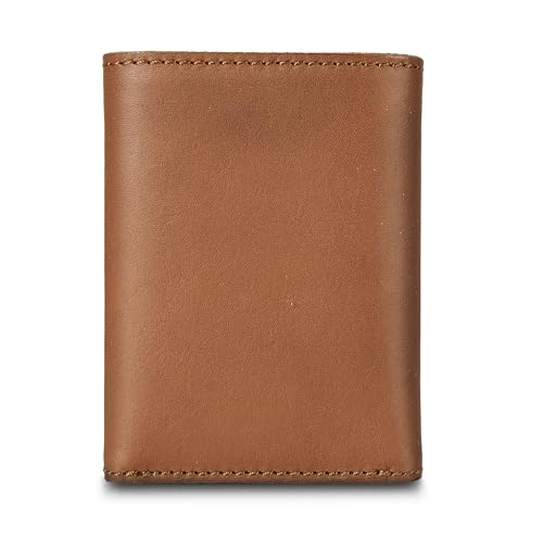 Eddie Bauer Men Signature Trifold Wallet - color: Leather - Brown