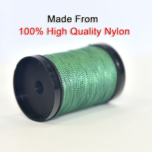 30 Yards Heavy Duty Extra Strong Upholstery Nylon Sewing Thread for Machine, Home, Hand, Craft, and Denim Leather，Color：Green - color: Green