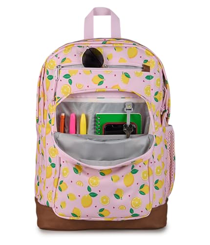 JanSport 34L Cool Backpack – 15-inch Laptop Sleeve, Lemonade Stand - color: Lemonade Stand Pink