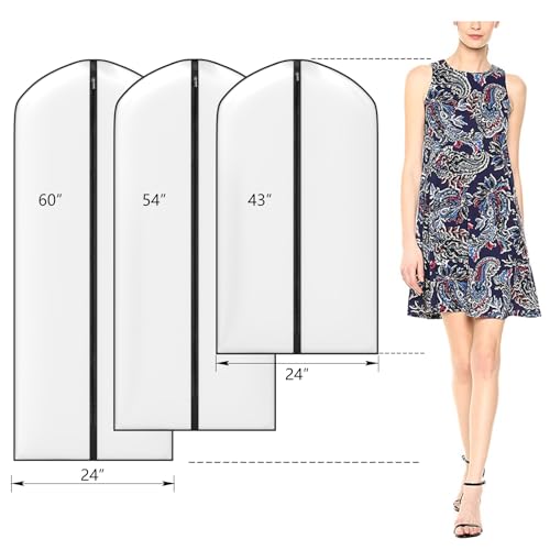 Zilink Suit Bags for Closet Storage Garment Bags for Hanging Clothes 43 in - size: 43"-10Pack