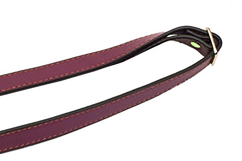 VanEnjoy Full Grain Genuine Leather Adjustable CrossBody Strap Replacement for Bag Purse, 0.7" Wide,26-51" Long - color: Purple