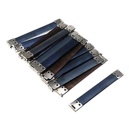 Coshar 20pcs Internal Metal Flex Frames Kiss Clasp Spring Clip Hook for Bag | Metal Bag Making Supplies, Internal Flex Frame, Use for Bag Coin Purse Wallet DIY Craft, 120mm Long - size: 120mm(20pcs)