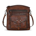 HESHE Leather Crossbody Bags for Women Shoulder Handbags Satchel Purse | Spacious Medium Crossover Shoulder Purse with Adjustable Sling Straps Lightweight Hobo Bags for Work,Travel and Daily Use - color: Coffee