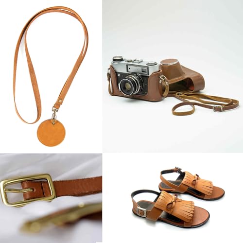 MECCANIXITY Leather Straps Strip Belt 1.2cm(0.5" Width) 100cm(40" Length) Leather Strips String Bright Pink for DIY Craft, Jewelry, Key Chains - color: Bright Pink, size: 1.2cm x 100cm