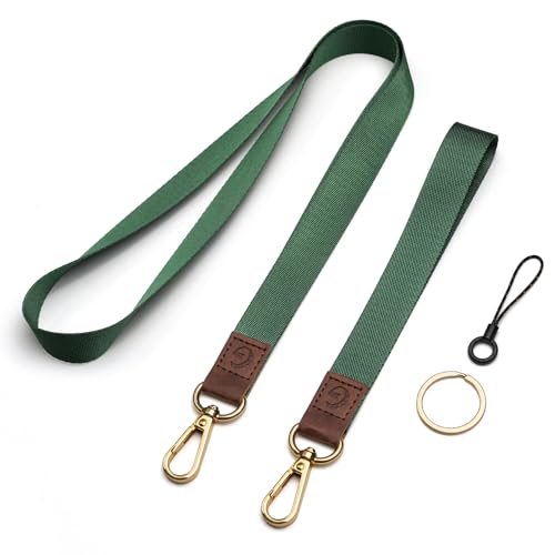 Lanyard, Long Neck Lanyard Key Lanyard, Id Badge Lanyard for Women and Men, Whistle, Keychain - color: Gr