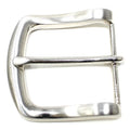 1.5" (38-40mm) Heavy Duty Metal Belt Buckle Single Prong - Replacement Buckle for Mens Leather Belt - color: Brushed Silver