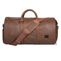 seyfocnia Convertible Travel Garment Bag,Carry on Garment Duffel Bag for Men Women - 2 in 1 Hanging Suitcase Suit Business Travel Bag - color: Brown