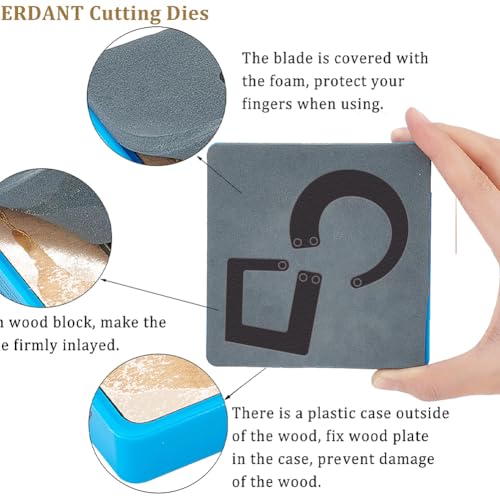 SUPERDANT Warped Earrings Leather Cutting Dies Leather Earring Wooden Die Cutter Diamond Circular Shaped Decorations Dies for DIY Art Crafts Bag Clothes Pendant Making - style: Twist