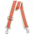 Wide Purse Strap Adjustable Replacement Crossbody Bag Strap Silver Hardware Shoulder Straps - color: Silver Hardware-color Block-826