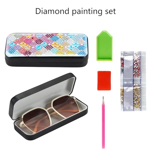 Leatrice 5D Diamond Art Kits for Adults Diamond Dots Eyeglasses Case - color: abstract h