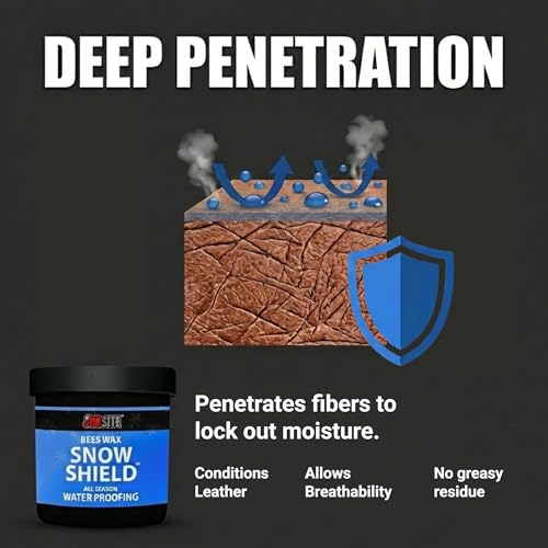 JobSite Snow Shield Waterproof Beeswax - Original Formula - Leather Protector - 6 oz - color: 2 Pack